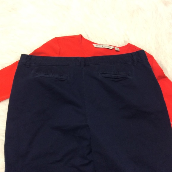 CROWN & IVY NAVY CROPPED PANTS - Picture 4 of 6